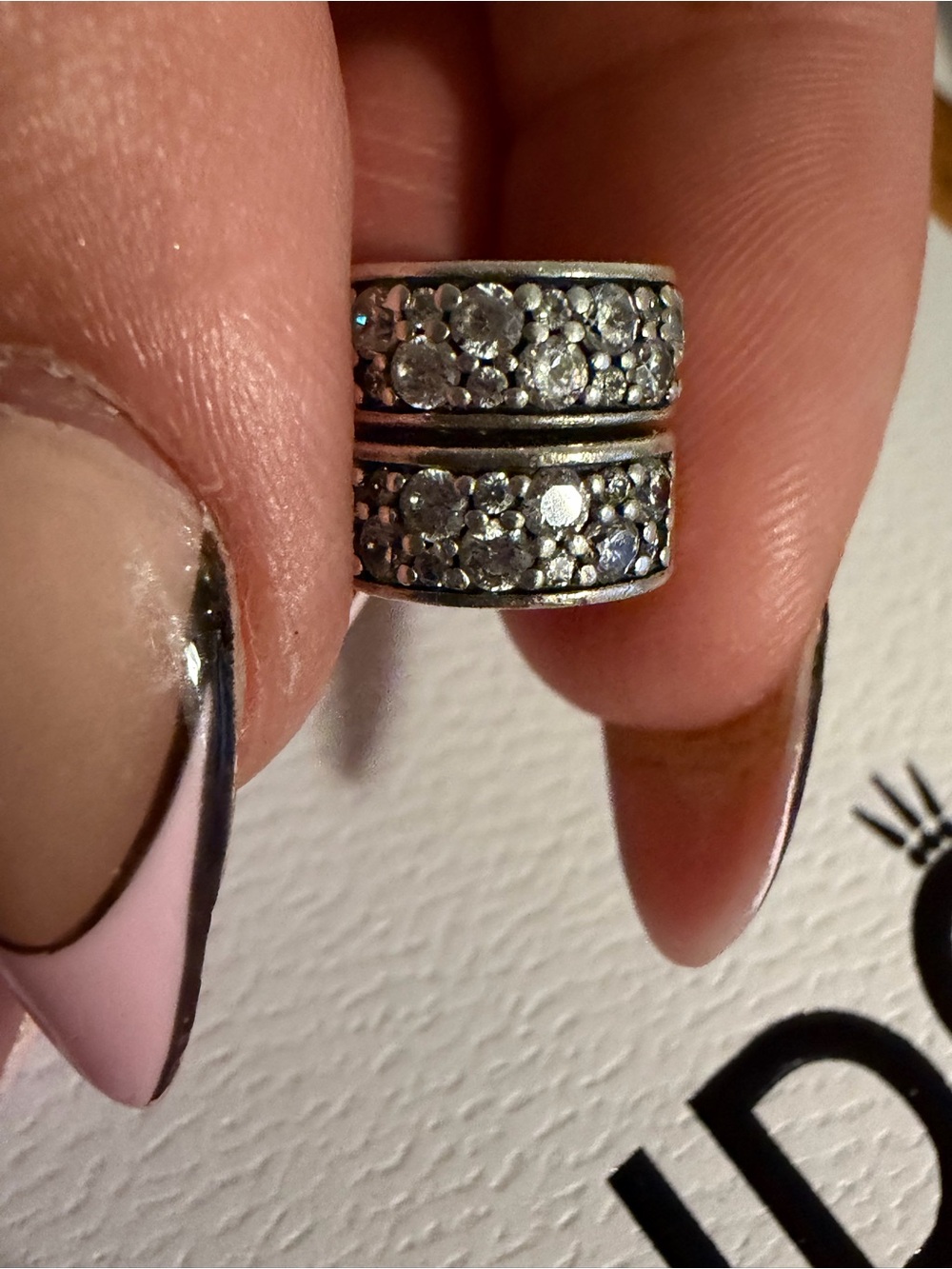 Pandora Clear Pave Silver Clips Bundle #791817CZ